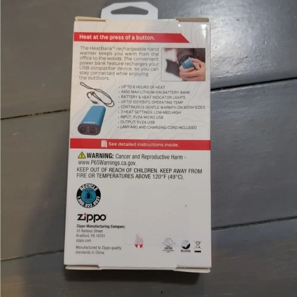 Zippo heatbank rechargeable